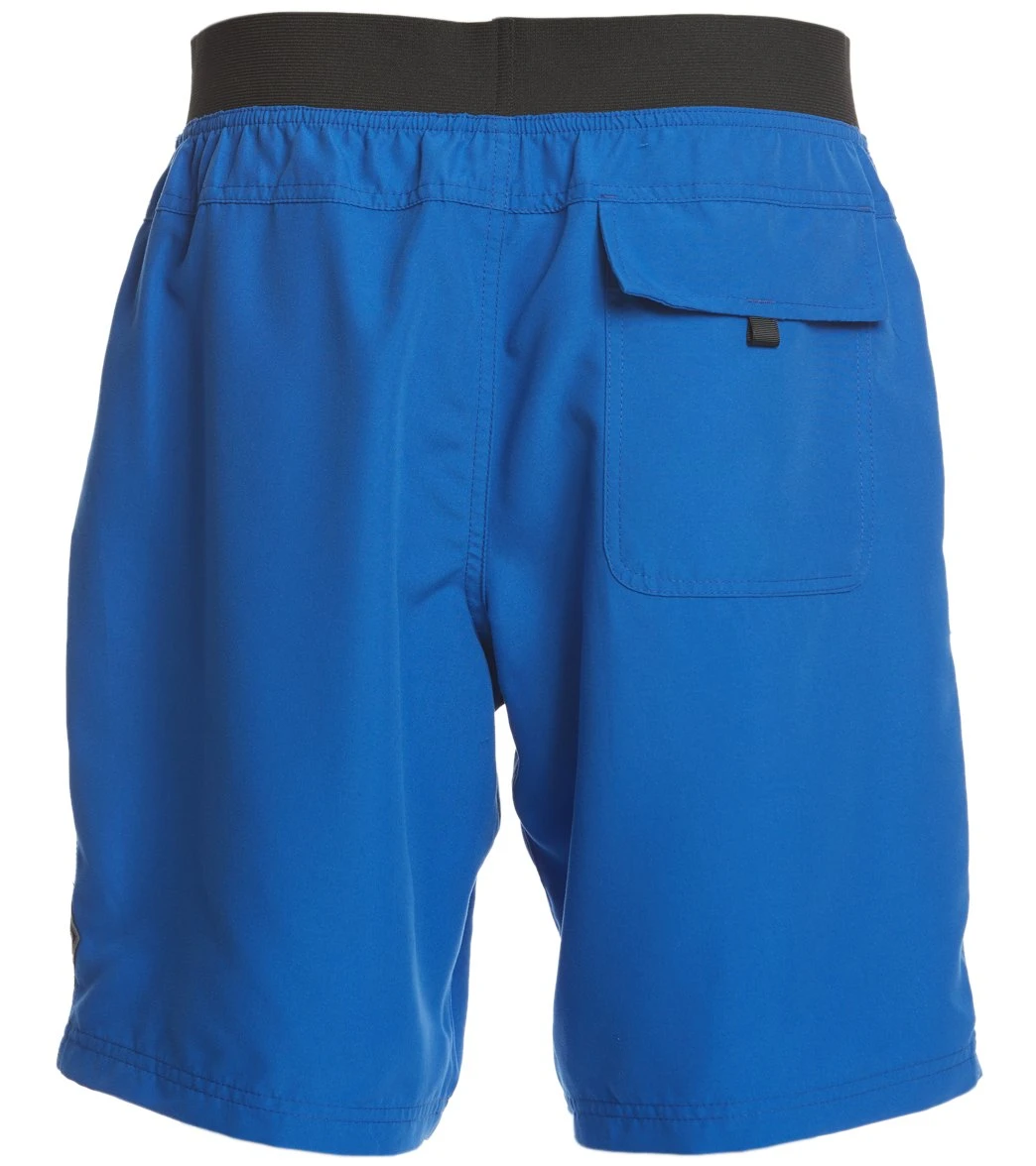 PrAna Men's Mojo Yoga Shorts Island Blue Bungalow 4 PrAna Men's Mojo Yoga Shorts Island Blue Bungalow - Image 2