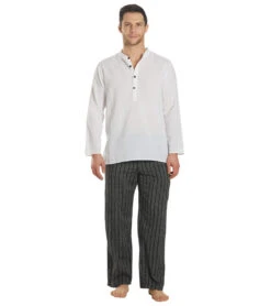 Yak & Yeti Men's Cotton Yoga Pants -Everyday Yoga 1740055838755 black 4a 1