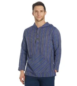 Yak & Yeti Men's Cotton Long Sleeve 19 Yak & Yeti Men's Cotton Long Sleeve -Everyday Yoga 1740066783267 blue