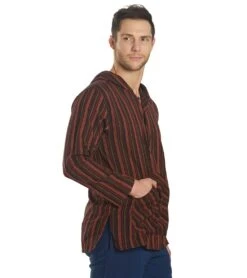 Yak & Yeti Men's Cotton Long Sleeve 21 Yak & Yeti Men's Cotton Long Sleeve -Everyday Yoga 1740066979875 maroon 2a