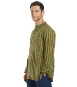 Yak & Yeti Men's Bohemian Long Sleeve Green -Everyday Yoga 1740076285987 green 5a 1