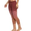 Hard Tail Flat Waisted Cotton Yoga Capris Red/Pink Rainbow Horizon 1 Hard Tail Flat Waisted Cotton Yoga Capris Red/Pink Rainbow Horizon -Everyday Yoga 1740097749027 redpinkrainbowhorizon 2a