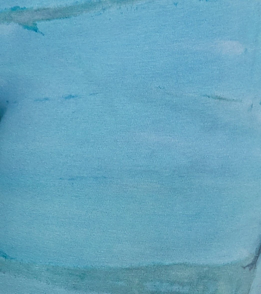 Hard Tail High Waisted Cotton Ankle Yoga Leggings Green/Blue Rainbow Horizon 7 Hard Tail High Waisted Cotton Ankle Yoga Leggings Green/Blue Rainbow Horizon - Image 5