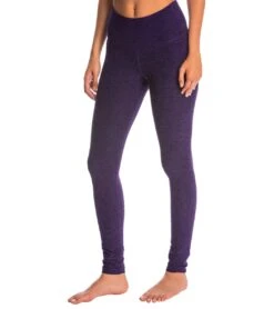 Beyond Yoga Spacedye High Waisted Long Yoga Leggings Black/Deep Iris