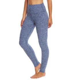 Beyond Yoga Spacedye High Waisted Long Yoga Leggings White/Valor Navy