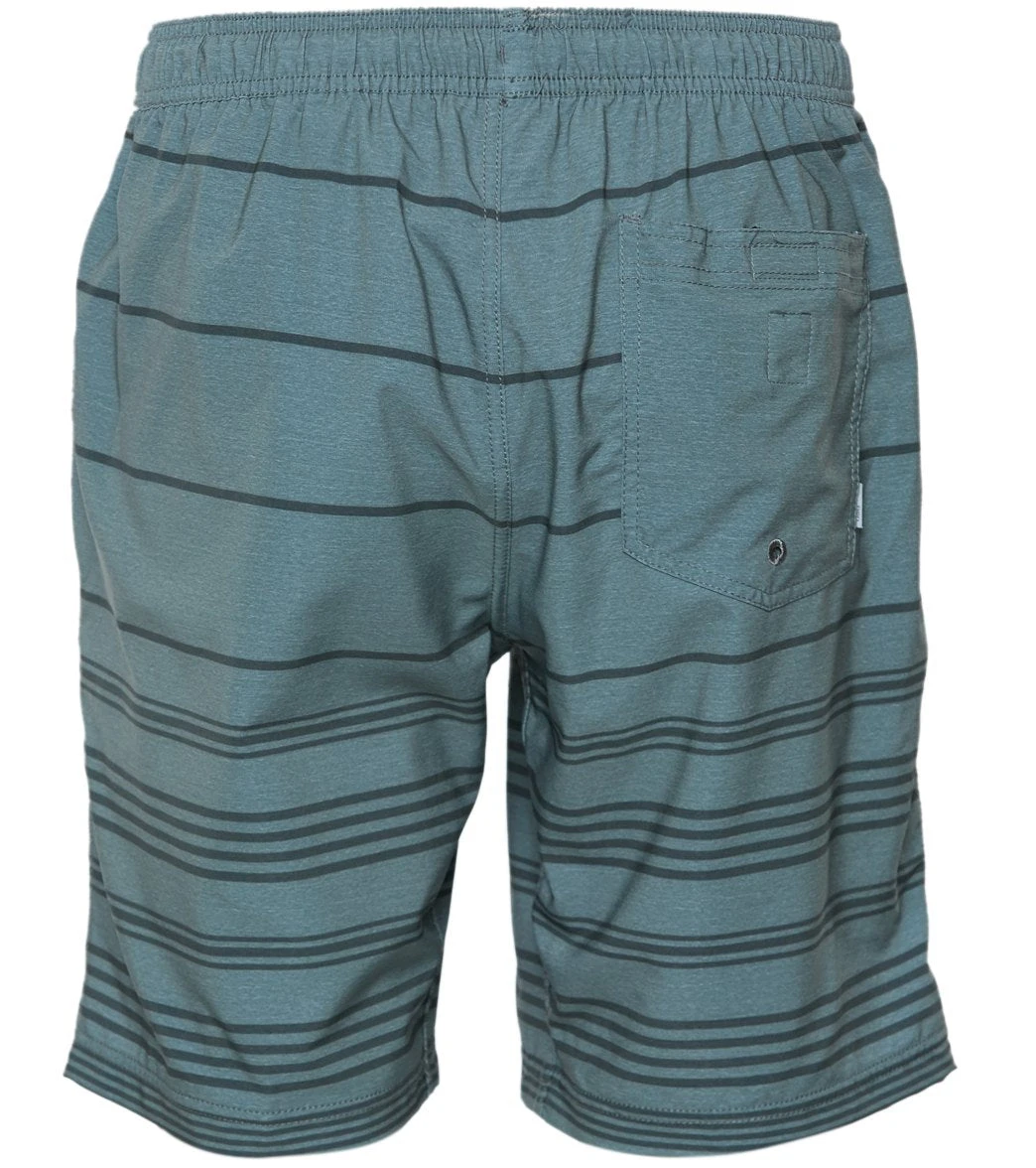 Vuori Men's Kore Yoga Shorts Grey Linen Stripe 4 Vuori Men's Kore Yoga Shorts Grey Linen Stripe - Image 2