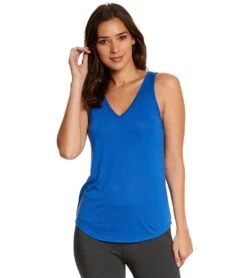 Bella + Canvas Flowy V-Neck Workout Tank Top True Royal -Everyday Yoga 1740141133859 trueroyal