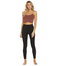 Free People Seamless Skinny Strap Crop Top Chocolate -Everyday Yoga 1740142575651 chocolate 4a