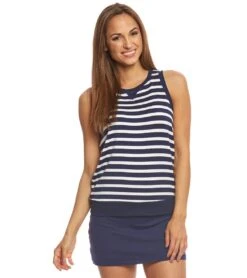 Beyond Yoga Kate Spade Modal Terry Bow Cut Out Sleeveless Sweatshirt