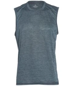PrAna Men's Hardesty Muscle Tee Grey Blue Stripe -Everyday Yoga 1740187107363 greybluestripe