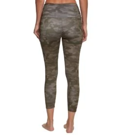 Onzie High Waisted Basic 7/8 Yoga Leggings Moss Camo -Everyday Yoga 1740191006755 mosscamo 3a