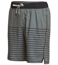 Vuori Men's Trail Yoga Shorts Army Stripe