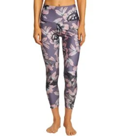 Onzie High Waisted Basic 7/8 Yoga Leggings Peony -Everyday Yoga 1740198445091 peony