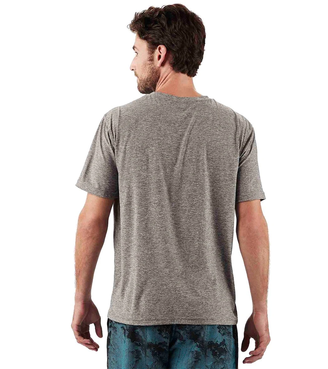 Vuori Men's Strato Tech Yoga Tee Heather Grey 3 Vuori Men's Strato Tech Yoga Tee Heather Grey
