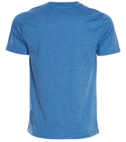 Vuori Men's Tradewind Performance Tee -Everyday Yoga 1740207226915 azureheather 2a