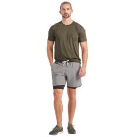 Vuori Men's Tradewind Performance Tee -Everyday Yoga 1740209127459 evergreenheather 4a