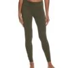 Balance Collection Alison High Waisted Strappy Mesh Yoga Leggings Forest Night