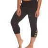Hard Tail Plus Size Flat Waist Cage Cotton Yoga Capris Black 1 Hard Tail Plus Size Flat Waist Cage Cotton Yoga Capris Black -Everyday Yoga 1740226756643 black 2a