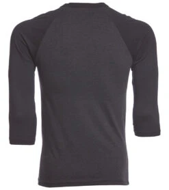 Bella + Canvas Men's 3/4 Sleeve Baseball Tee -Everyday Yoga 1740233375779 blackheatherblack 3a