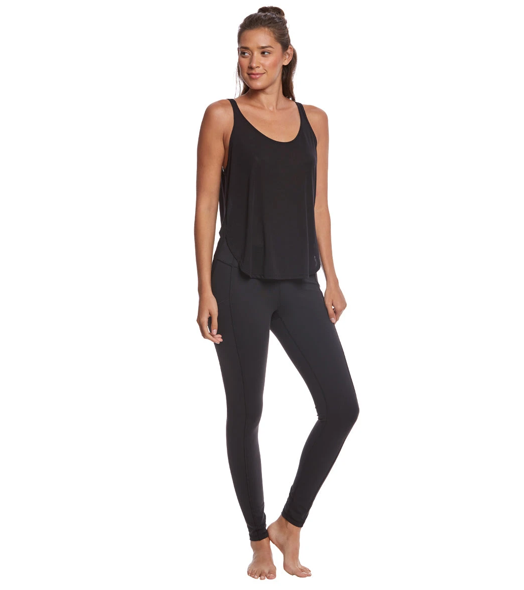 Bella + Canvas Flowy Side Slit Workout Tank Top Black 5 Bella + Canvas Flowy Side Slit Workout Tank Top Black - Image 3