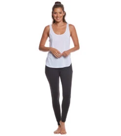 Bella + Canvas Flowy Side Slit Workout Tank Top White 8 Bella + Canvas Flowy Side Slit Workout Tank Top White -Everyday Yoga 1740236914723 white 4a