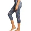 PrAna Pillar Printed Yoga Capris Blue Sierra -Everyday Yoga 1740258017315 bluesierra 2a