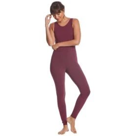 Hard Tail Low Back Yoga & Dance Leotard Fig