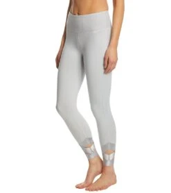 Betsey Johnson Performance Banded Cutout Ankle Yoga Leggings Light Heather Grey -Everyday Yoga 1740302123043 lightheathergrey