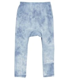 Spiritual Gangster Girls Rainbow Harem Joggers True Blue Tie Dye