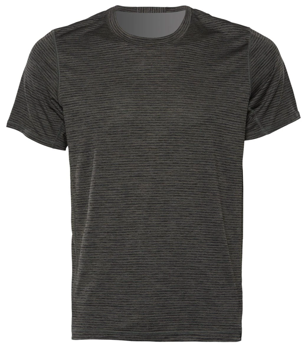 PrAna Men's Hardesty Short Sleeve Tee Granite Stripe 4 PrAna Men's Hardesty Short Sleeve Tee Granite Stripe - Image 2