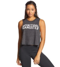 Spiritual Gangster SG Varsity Crop Tank