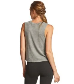 Spiritual Gangster SG Varsity Crop Tank 19 Spiritual Gangster SG Varsity Crop Tank -Everyday Yoga 1740331614243 heathergrey 3a