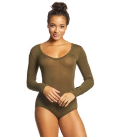 Free People Bodysuit Easy Peasy -Everyday Yoga 1740343115811 moss 1a