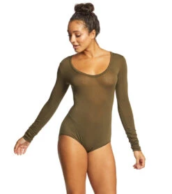 Free People Bodysuit Easy Peasy -Everyday Yoga 1740343115811 moss 4a