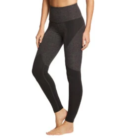 Beyond Yoga Spacedye Paneled High Waisted Yoga Leggings Black/Charcoal