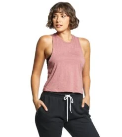 Bella + Canvas Racerback Crop Tank Heather Mauve 9 Bella + Canvas Racerback Crop Tank Heather Mauve -Everyday Yoga 1740376899619 heathermauve