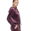 Onzie Velour Top Aubergine -Everyday Yoga 1740386435107 aubergine 2a