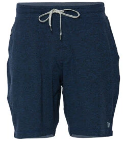 Vuori Men's Ponto Yoga Shorts Navy Heather -Everyday Yoga 1740404883491 navyheather