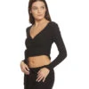 Beyond Yoga All Around Wrapped Cropped Top Black -Everyday Yoga 1740409241635 black 2a