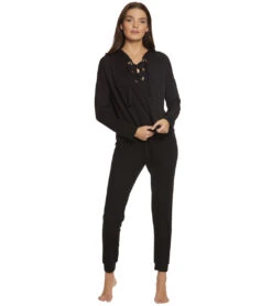 Beyond Yoga Over Tied Cropped Pullover -Everyday Yoga 1740413173795 black 4a