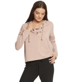Beyond Yoga Over Tied Cropped Pullover -Everyday Yoga 1740413435939 brazenblush