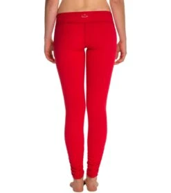 Beyond Yoga Women's Essential Gathered Yoga Leggings Crimson Red -Everyday Yoga 1740658671651 crimsonred 3a