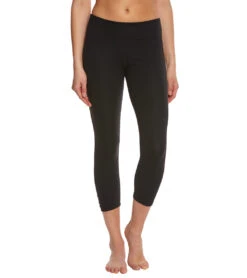 Beyond Yoga Back Gathered Yoga Capris -Everyday Yoga 1740923928611 jetblack