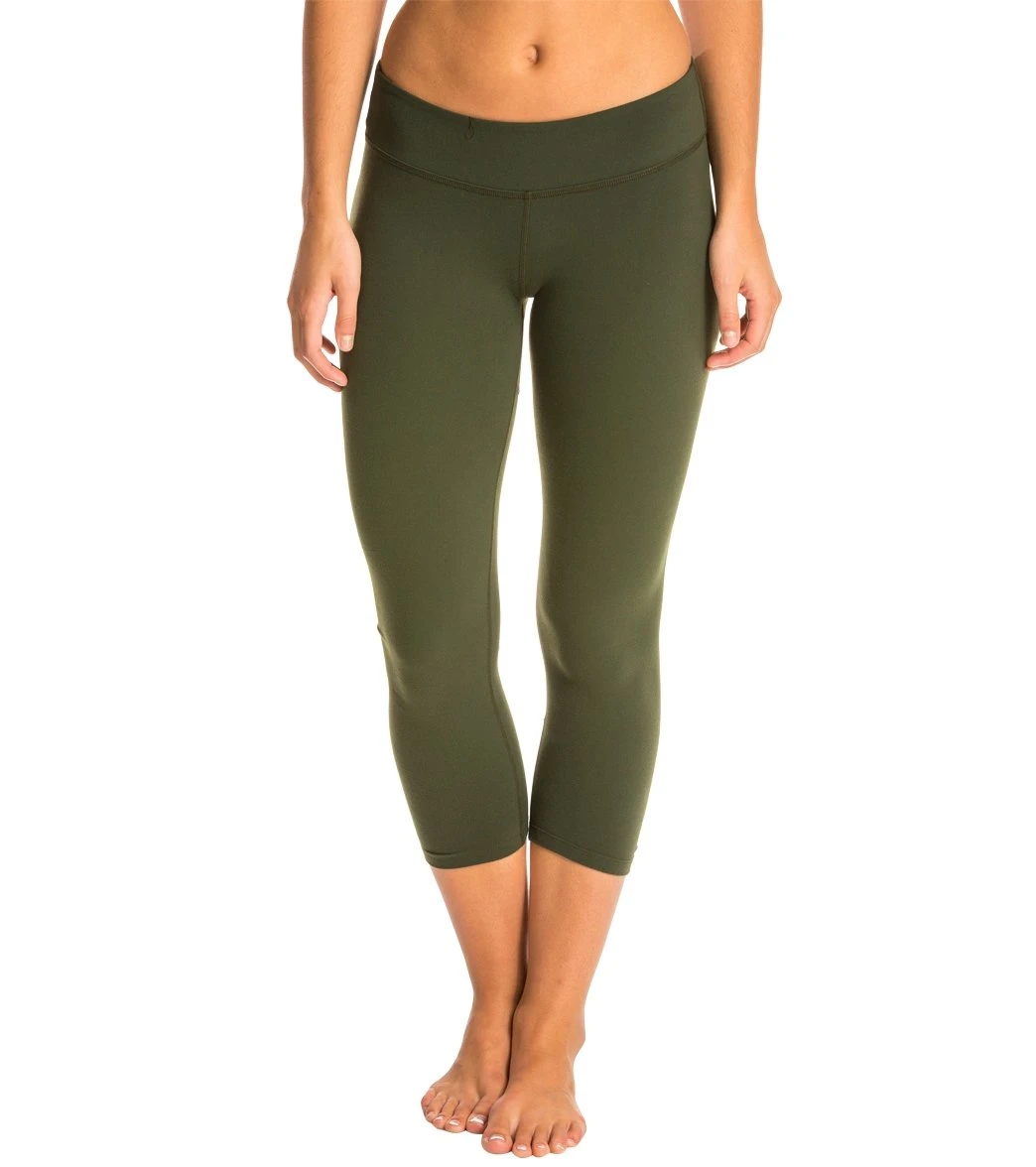 Beyond Yoga Back Gathered Yoga Capris Wintergreen 3 Beyond Yoga Back Gathered Yoga Capris Wintergreen