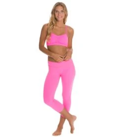 Beyond Yoga Back Gathered Yoga Capris Shocking Pink 8 Beyond Yoga Back Gathered Yoga Capris Shocking Pink -Everyday Yoga 1740929368099 shockingpink 4a
