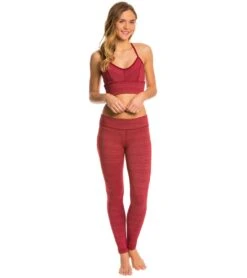 Beyond Yoga Stripe-Hype Long Yoga Leggings Garnet Red 9 Beyond Yoga Stripe-Hype Long Yoga Leggings Garnet Red -Everyday Yoga 1741167034403 garnetred 4a