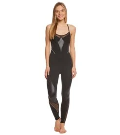Beyond Yoga Final Cut Bodysuit Yoga & Dance Long Leotard