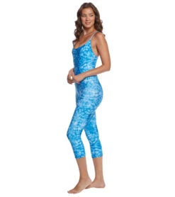 Onzie Yoga & Dance Long Leotard Tie Dye Blue