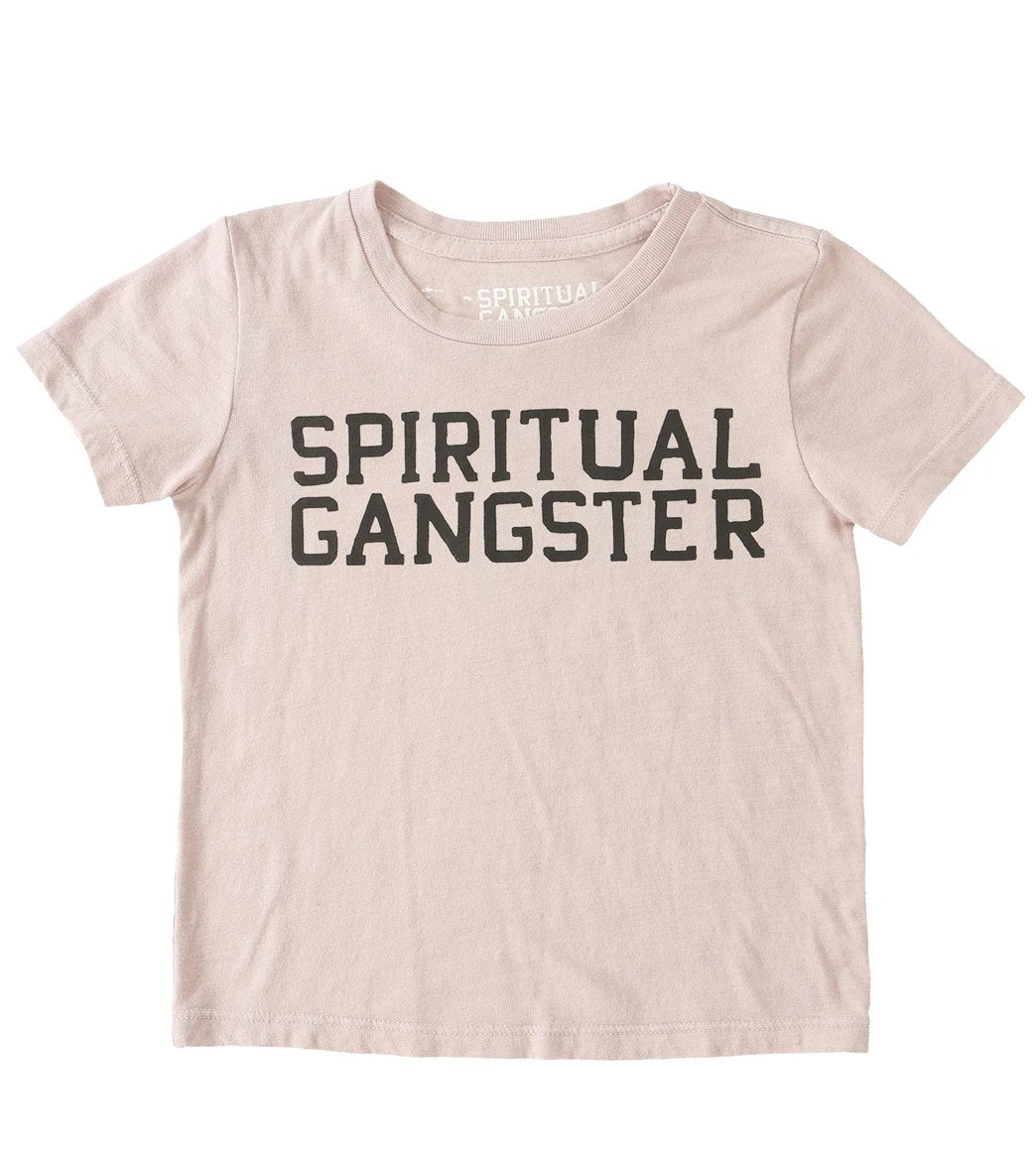 Spiritual Gangster Toddler SG Varsity Yoga Tee Blush 3 Spiritual Gangster Toddler SG Varsity Yoga Tee Blush