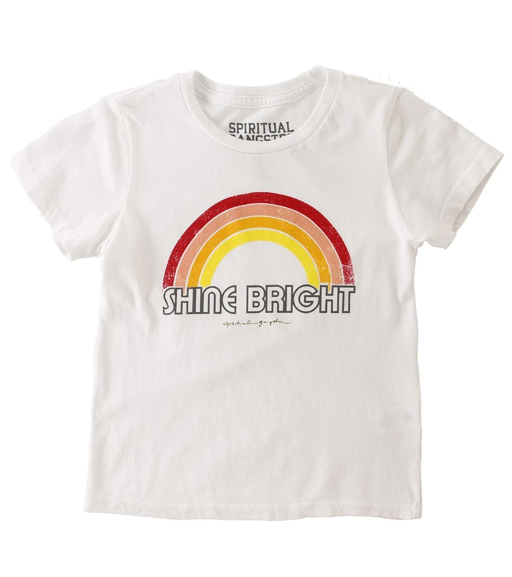 Spiritual Gangster Toddler Girls Retro Rainbow Tee 3 Spiritual Gangster Toddler Girls Retro Rainbow Tee
